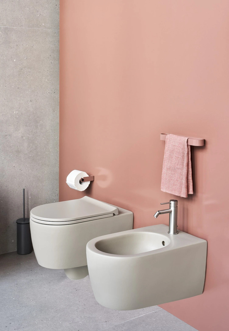 NEW Ceramica Cielo Wall-Hung Bidet with One Tap Hole, view 2