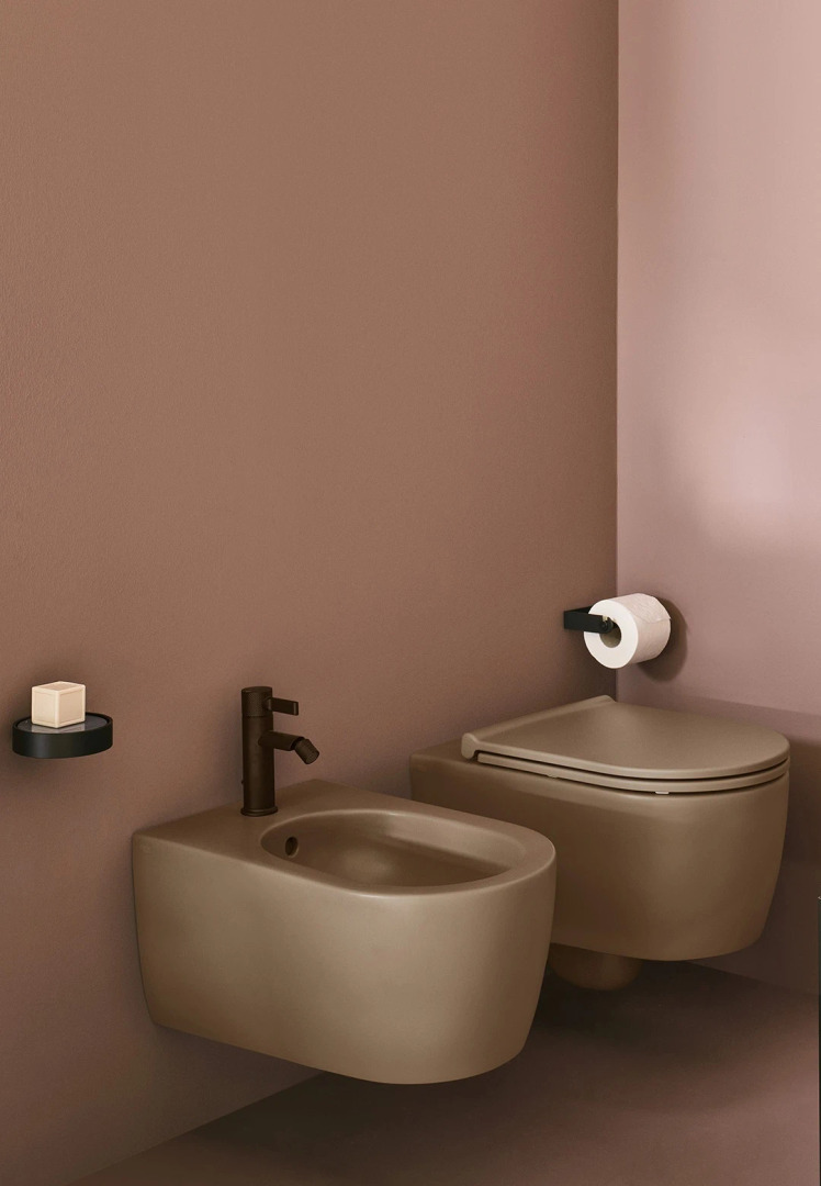 NEW Rimless Wall-Hung Toilet, Ceramica Cielo, view 2