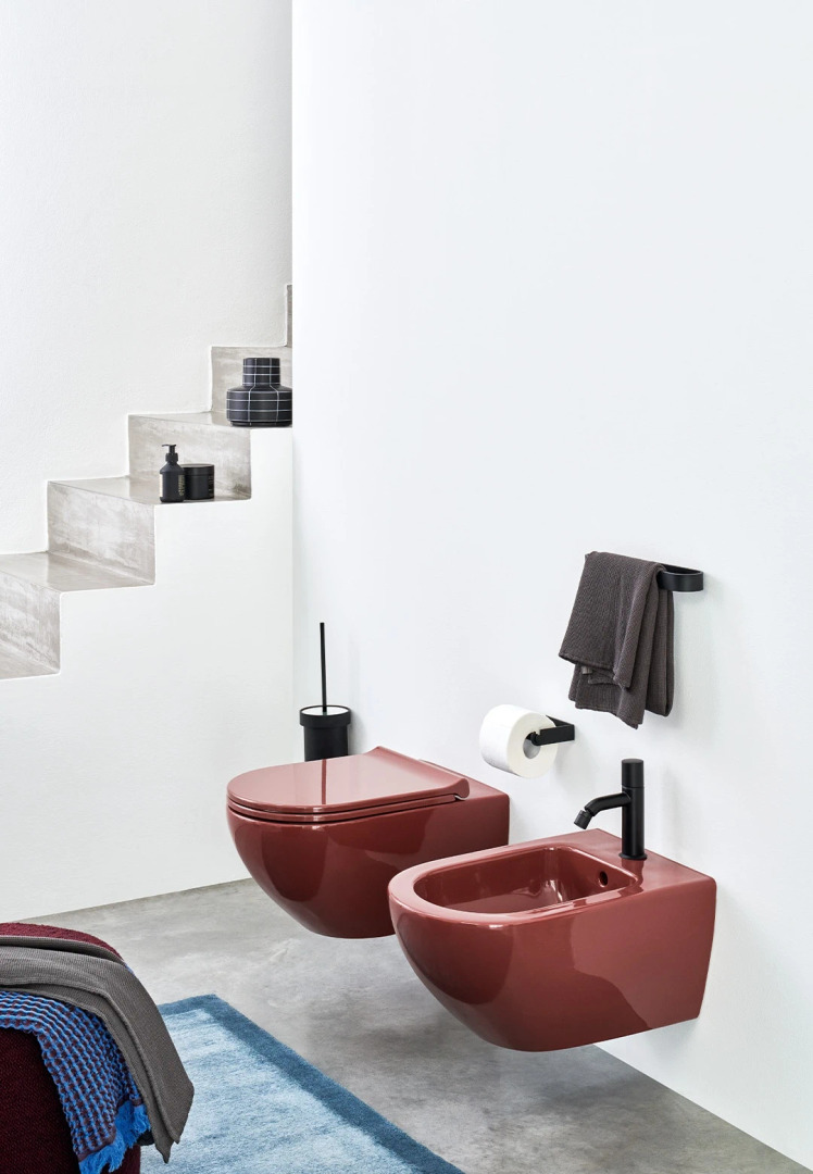 Wall-Hung Toilet, RIMLESS Ceramica Cielo, view 2