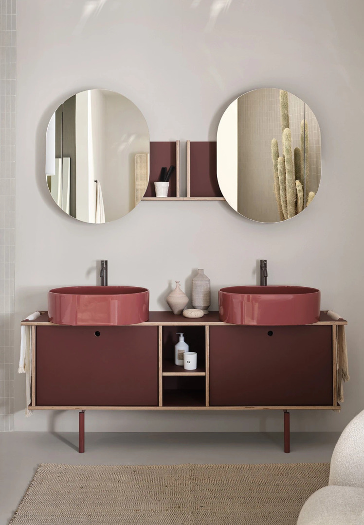 Theo Left Mirror. Ceramica Cielo, view 2
