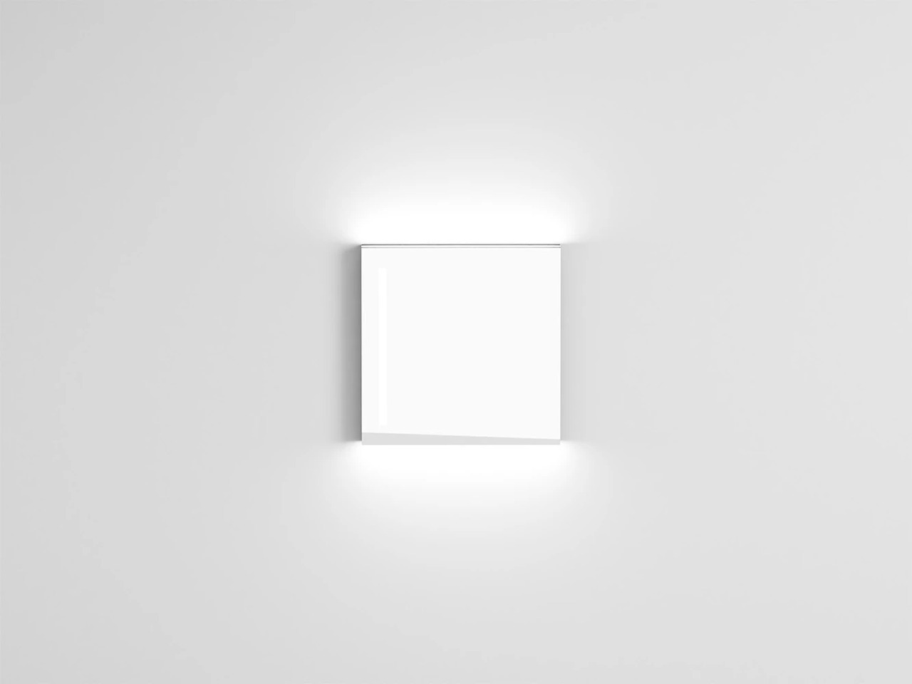 Luc Square Mirror with Ceramica Cielo Lighting