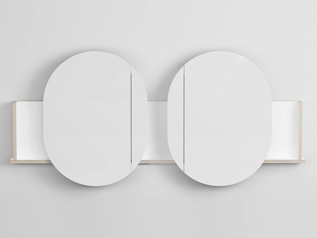 Theo Doppio Mirror. Ceramica Cielo