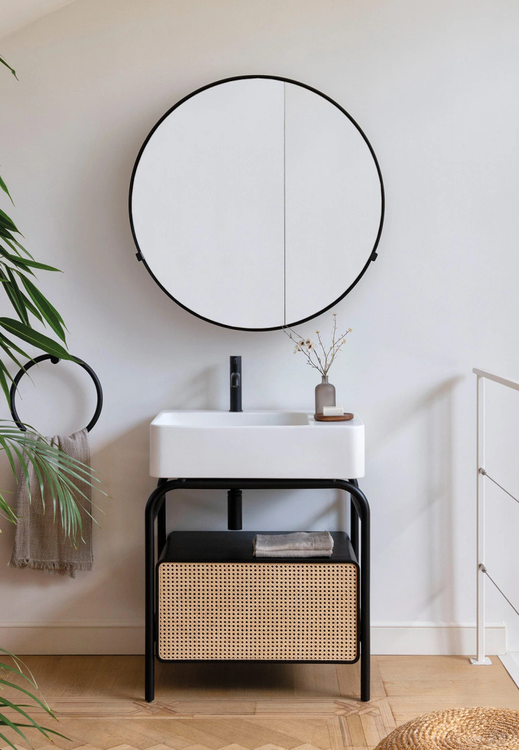 Marcel Basin with Ceramica Cielo Vanity Unit, view 2