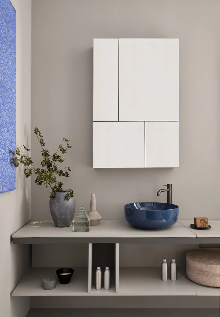 Multiplo, Open Vanity Cabinet by Ceramica Cielo, view 4