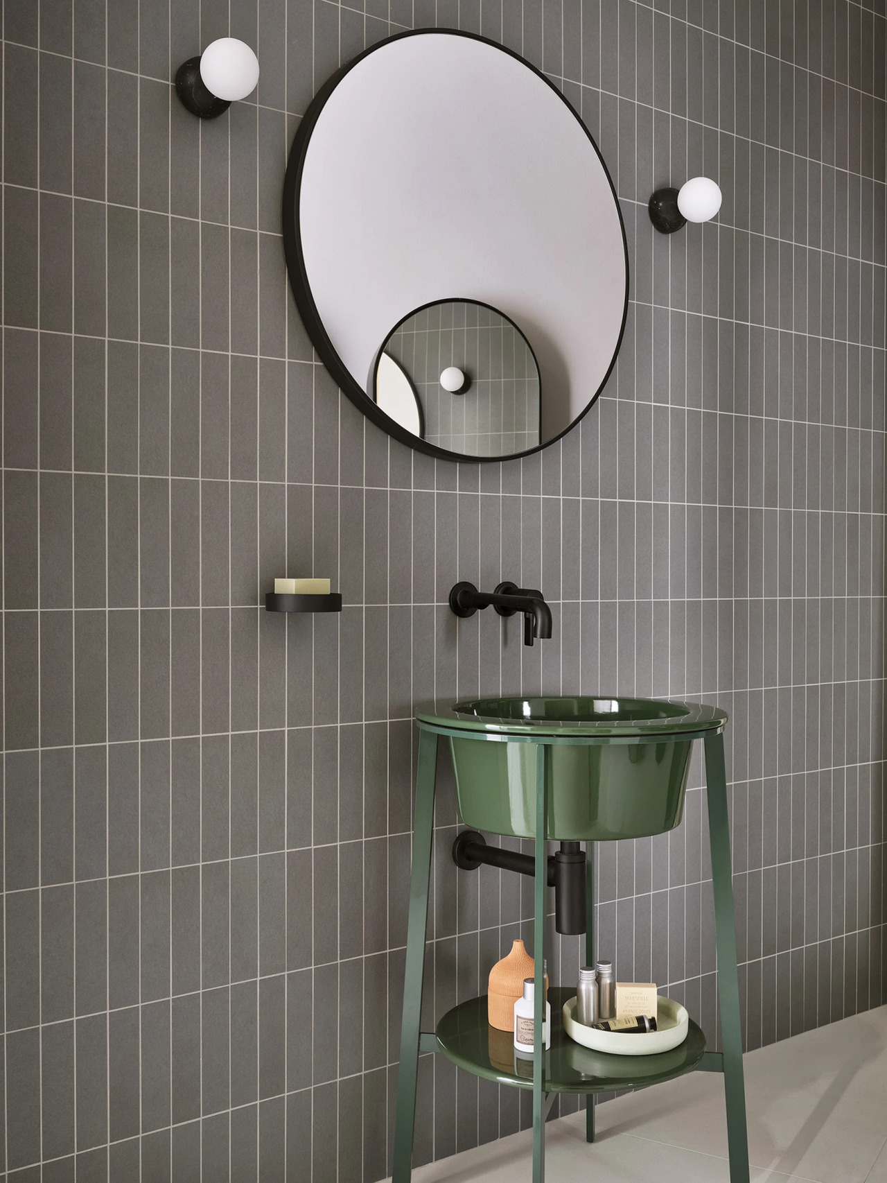 Round Mirror 75 by Ceramica Cielo, view 2