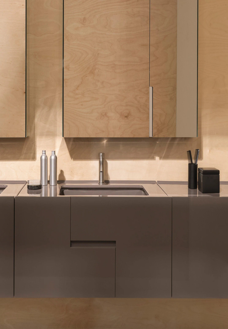Filo 90 Vanity Unit with Horizontal Decor, Ceramica Cielo, view 2