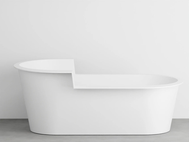 Ofelia Solid Surface Bathtub by Ceramica Cielo