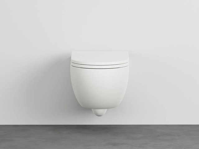 Pro Rimless Wall-Hung Toilet, Ceramica Cielo (36 × 53 × 26.5 cm)