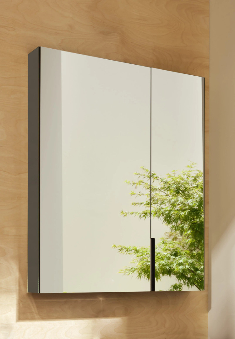 Filo LED Mirror Cabinet, Lacquered, Left, Ceramica Cielo, view 2