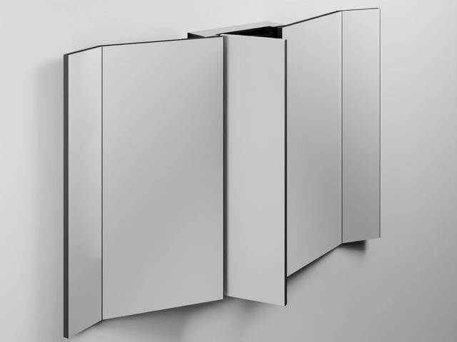 Pan Mirror with Central Cabinet, Ceramica Cielo