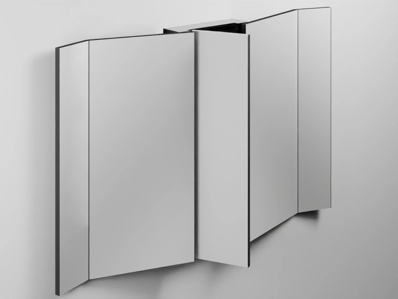 Pan Mirror with Central Cabinet, Ceramica Cielo, view 2