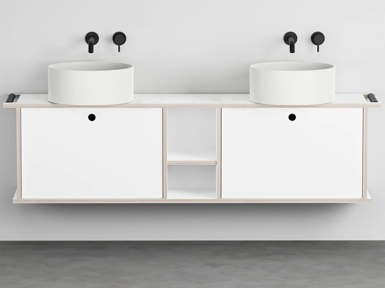 Theo 175 with 2 Doors and Open Compartment, Ceramica Cielo