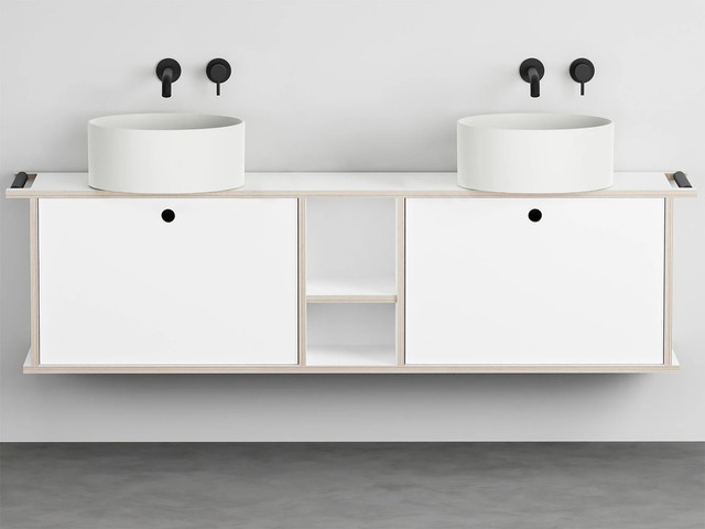 Theo 175 with 2 Doors and Open Compartment, Ceramica Cielo