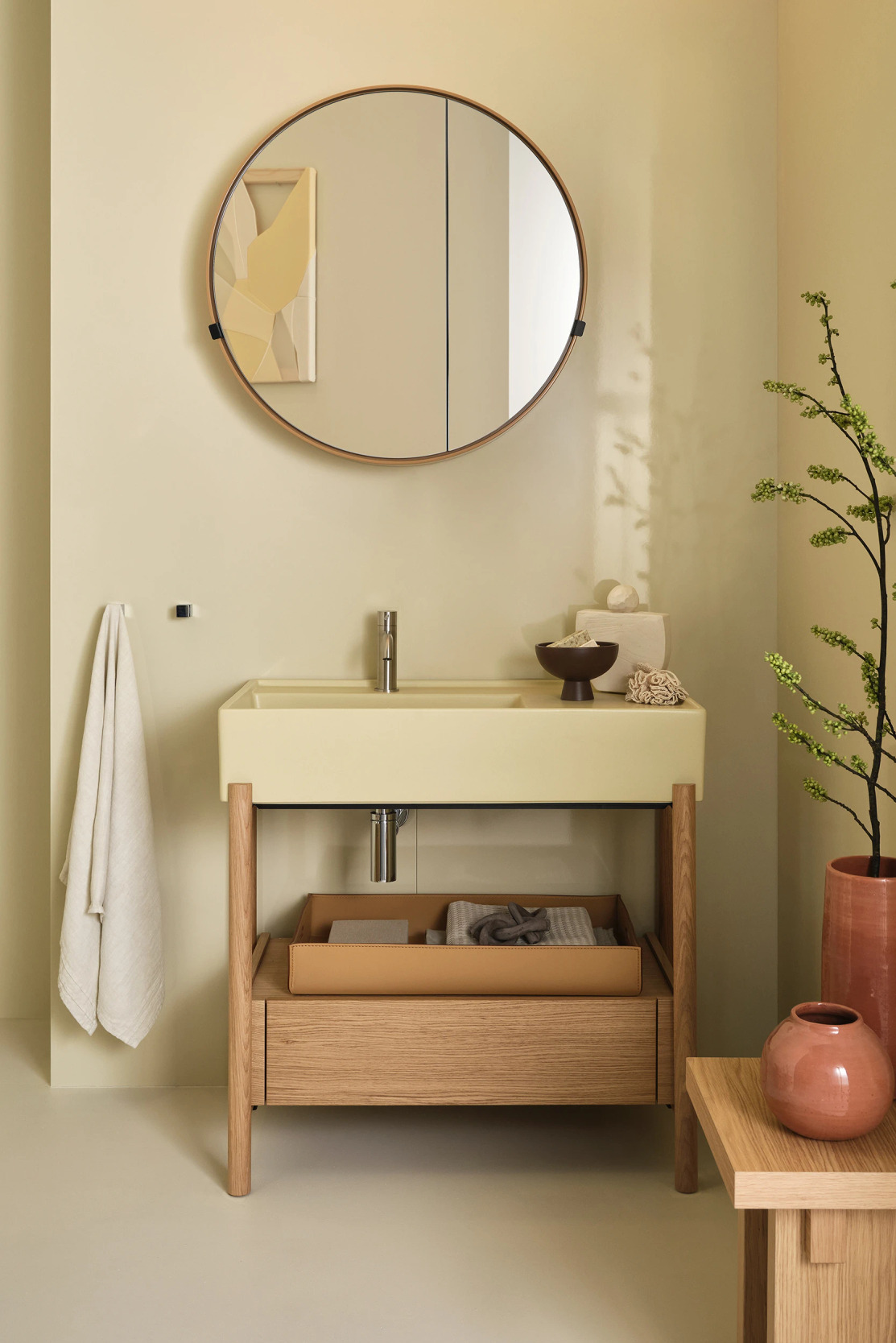 Plinio 85 Ceramic Sink with Vanity | Ceramica Cielo, view 2