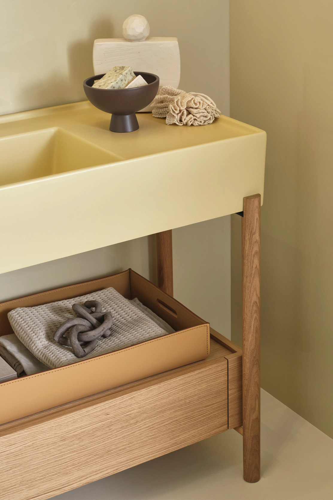 Plinio 85 Ceramic Sink with Vanity | Ceramica Cielo, view 3
