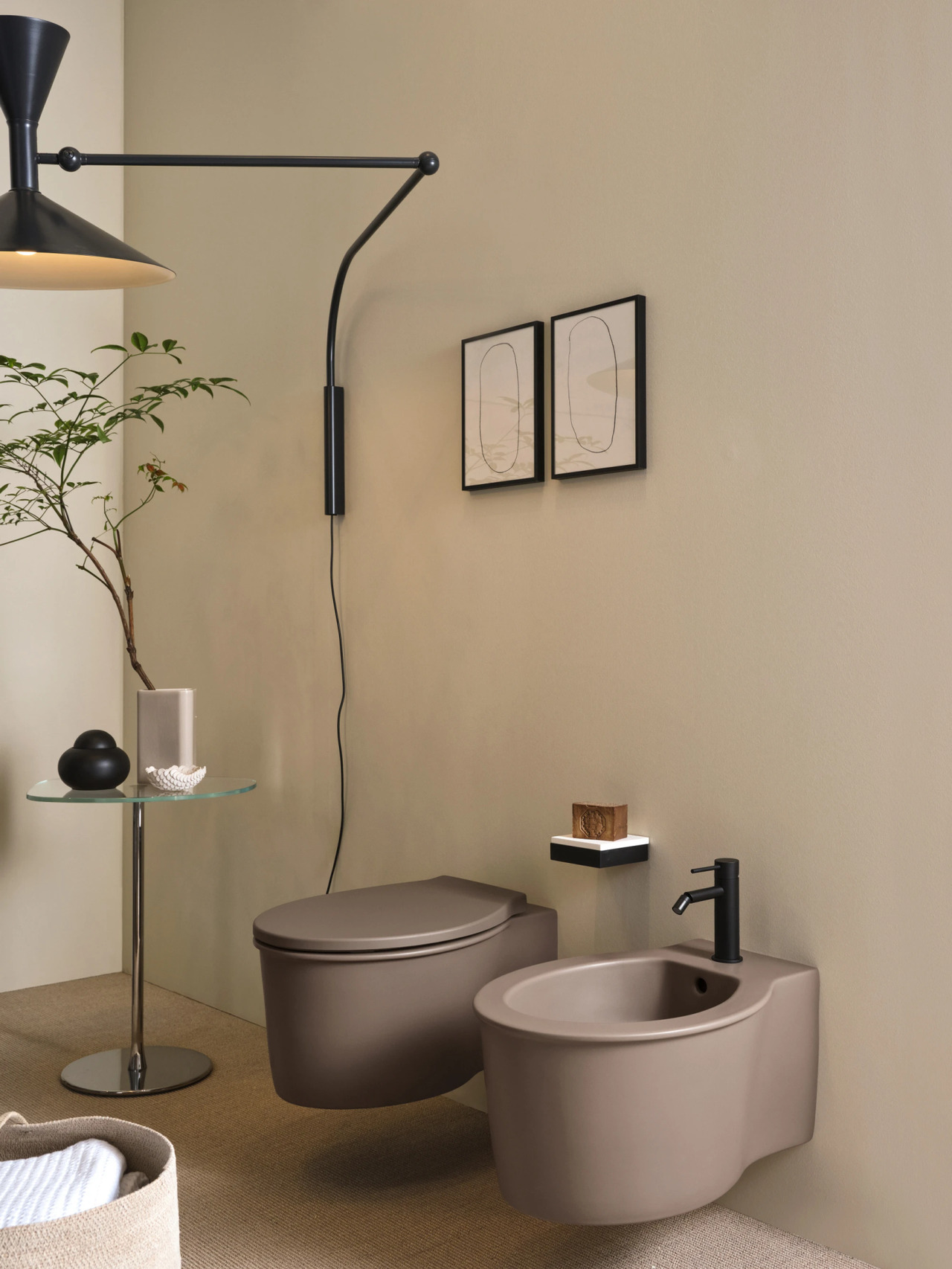 Catino Wall-Hung Rimless Toilet | Ceramica Cielo, view 3