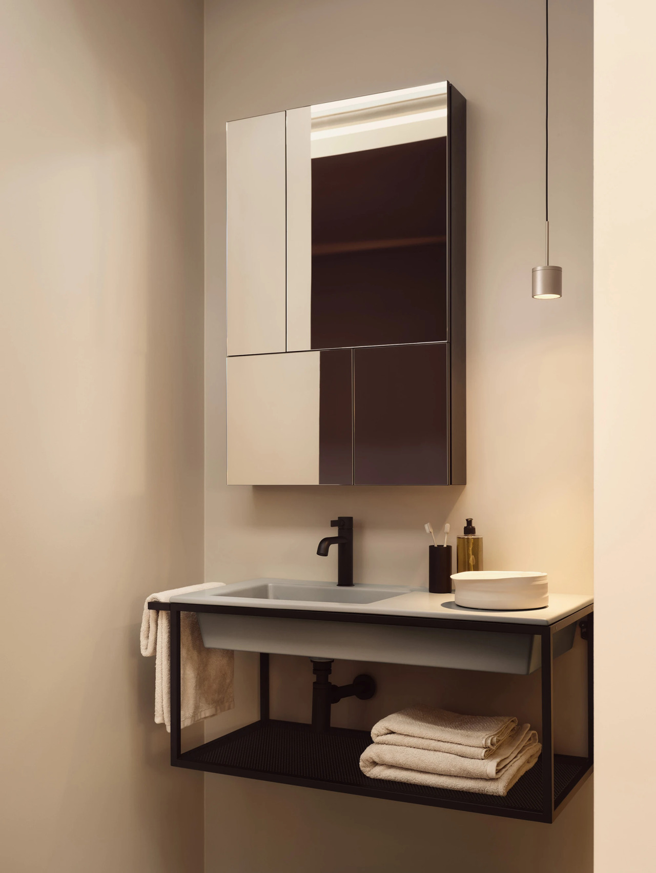 80 Wall-Hung Basin Ceramica Cielo, view 2
