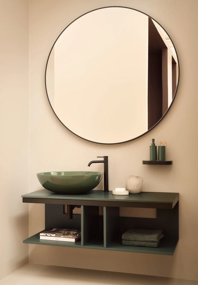 Multiplo, Open Vanity Cabinet by Ceramica Cielo, view 2