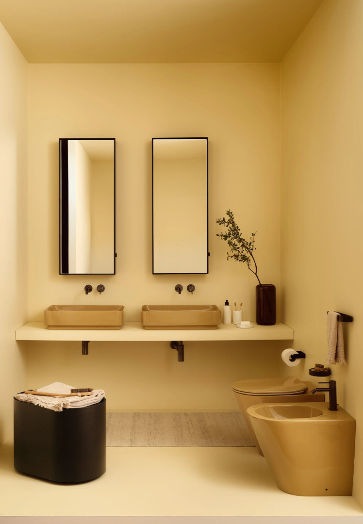 Mare 60 Rectangular Washbasin by Ceramica Cielo, view 2