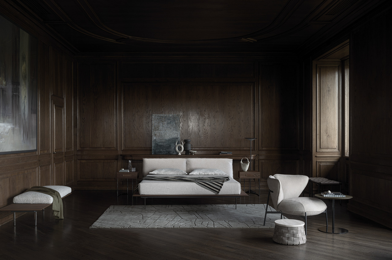 Cierre Vogue cuoio bed, view 7