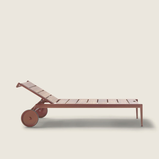 Atlante Light and Atlante Wood Outdoor Sun Loungers