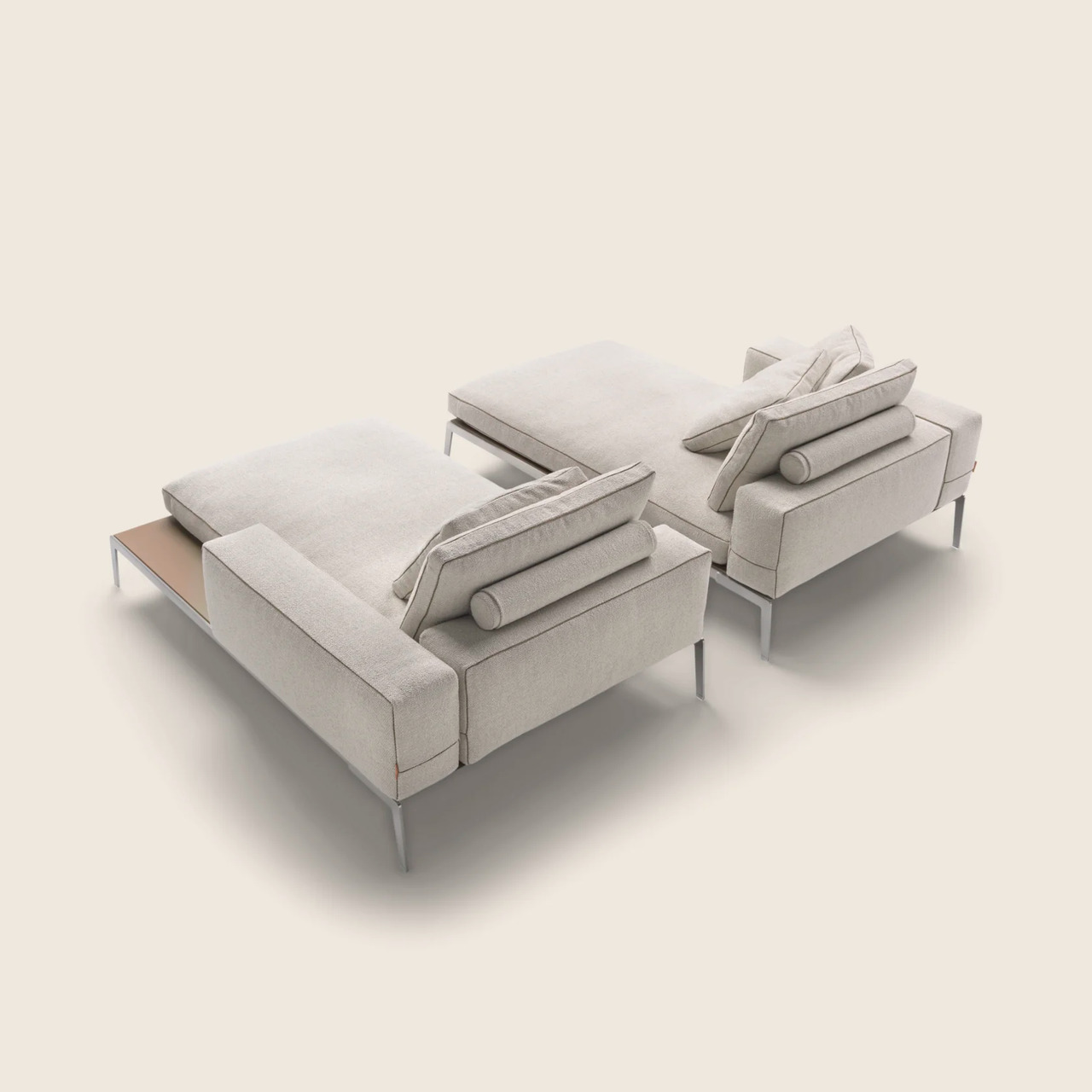 Lifesteel Chaise Lounge by Flexform, view 5