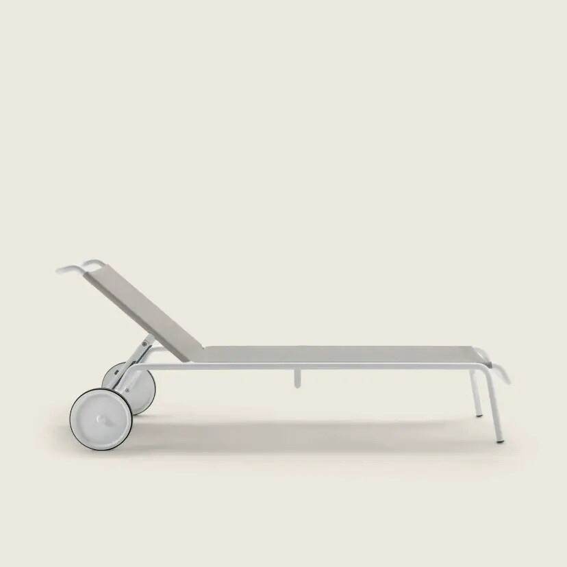 Calipso Cord Outdoor Chaise Lounge, view 3