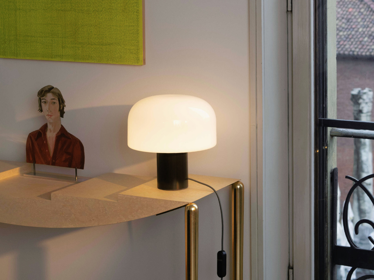 Bellhop Glass Table by Flos, view 3