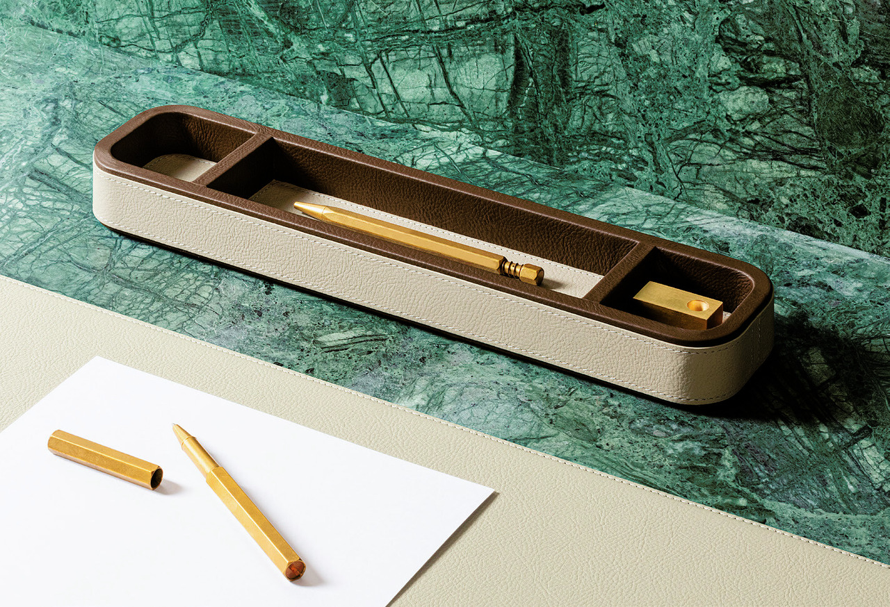 Pelle Frau Leather Desk Set, view 7