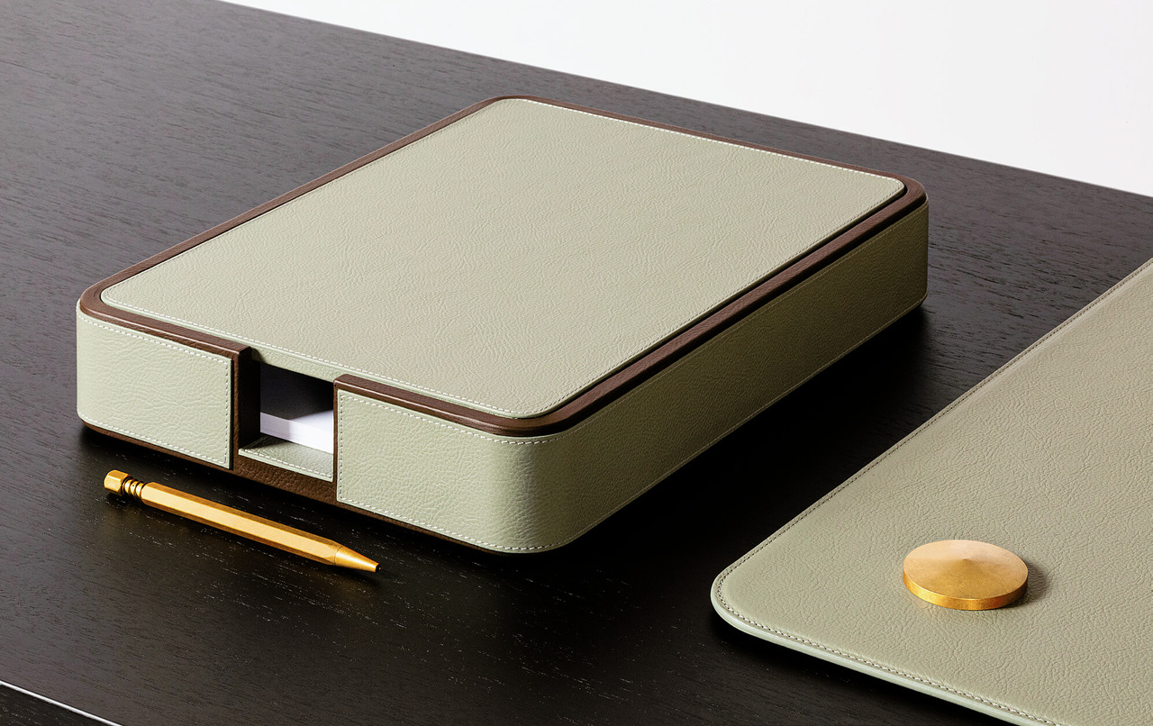 Pelle Frau Leather Desk Set, view 12