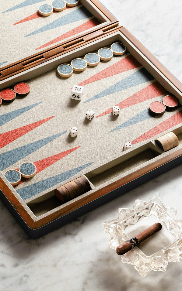 Leather Backgammon Set, view 2