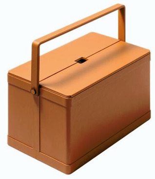 Picnic Organizer with Rigid Structure and Fold-Down One-Piece Handle