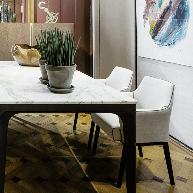 Alina Chair by Giorgetti, view 2