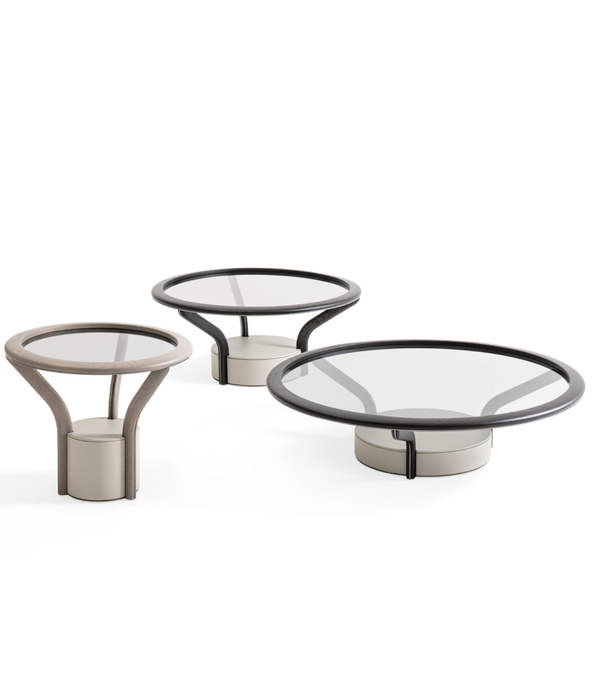 Chanterelle Coffee and Side Table by Giorgetti