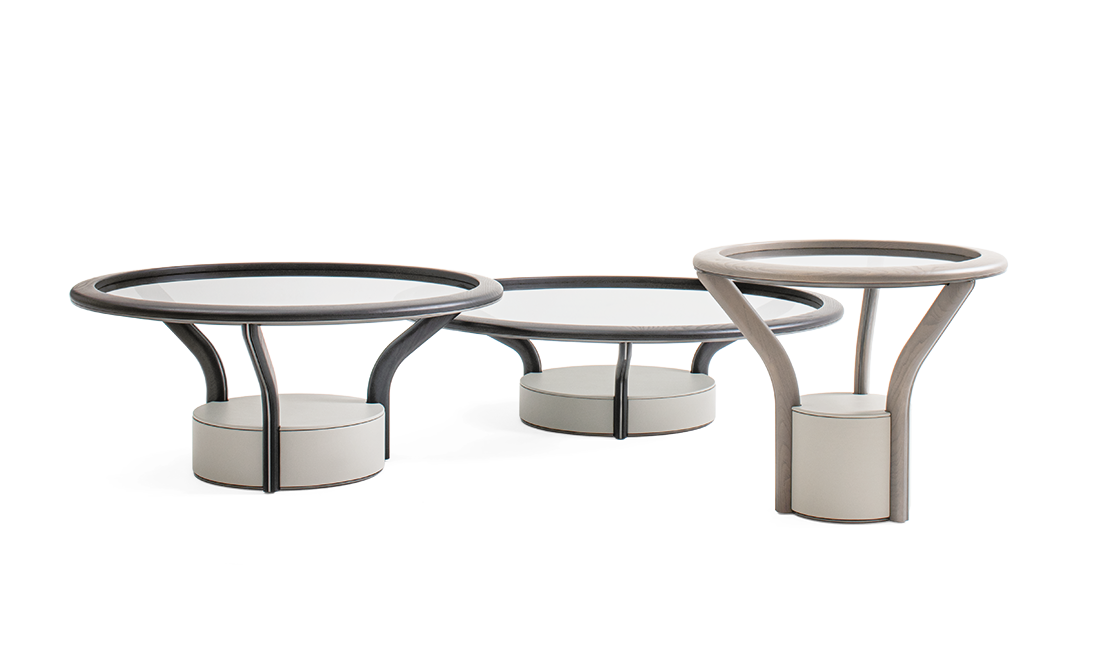 Chanterelle Coffee and Side Table by Giorgetti, view 3