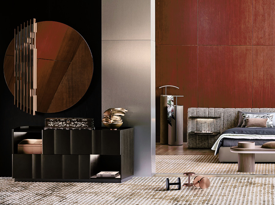 Delphi Bench by Giorgetti, view 2