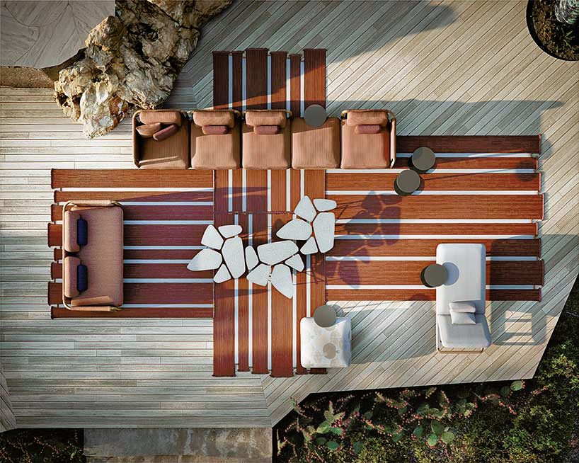 Fragmentum Outdoor Coffee Table by Giorgetti, view 2