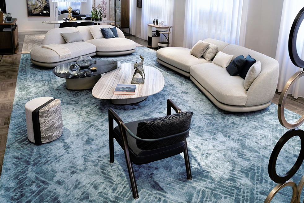 Galet Coffee and Side Table by Giorgetti, view 4