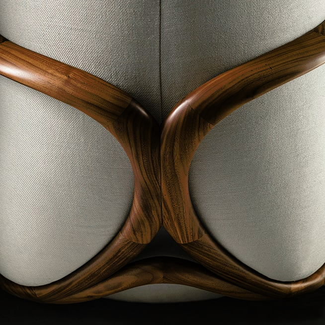 Hug Armchair by Giorgetti, view 7