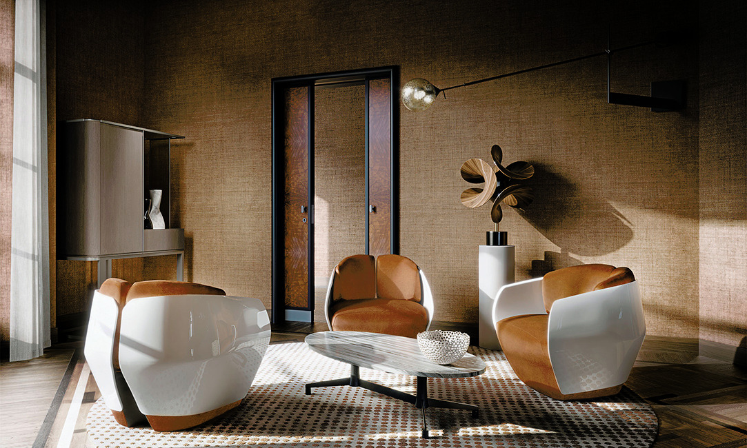 Lorelei Armchair by Giorgetti, view 3