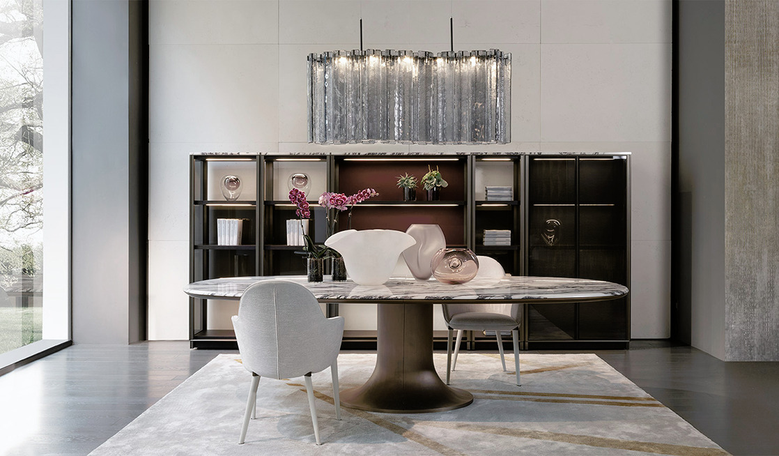Mizar Table by Giorgetti, view 2