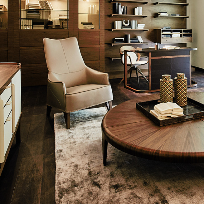 Mobius 2016 Armchair by Giorgetti, view 3