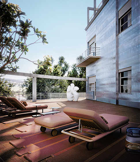 Moorea Chaise Longue by Giorgetti, view 9