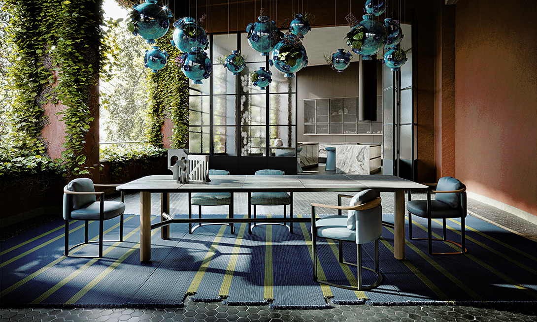 Moorea Outdoor Table by Giorgetti, view 2