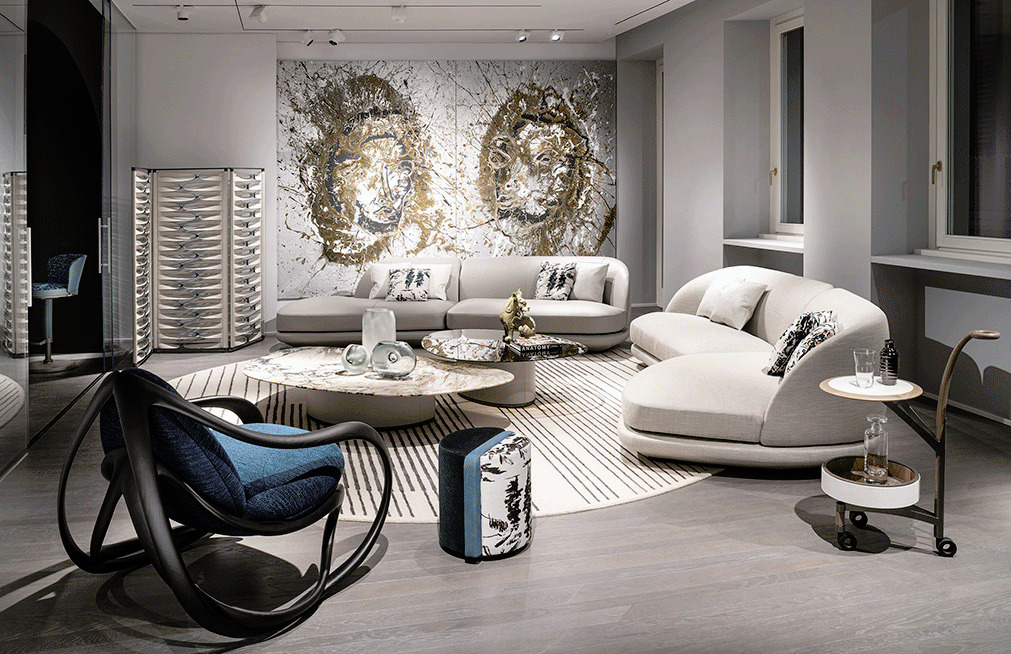 Move Armchair by Giorgetti, view 3