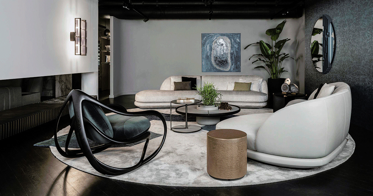 Ray Coffee and Side Table by Giorgetti, view 2