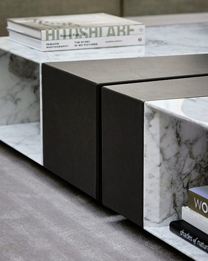 Scaleno Coffee and Side Table by Giorgetti, view 6