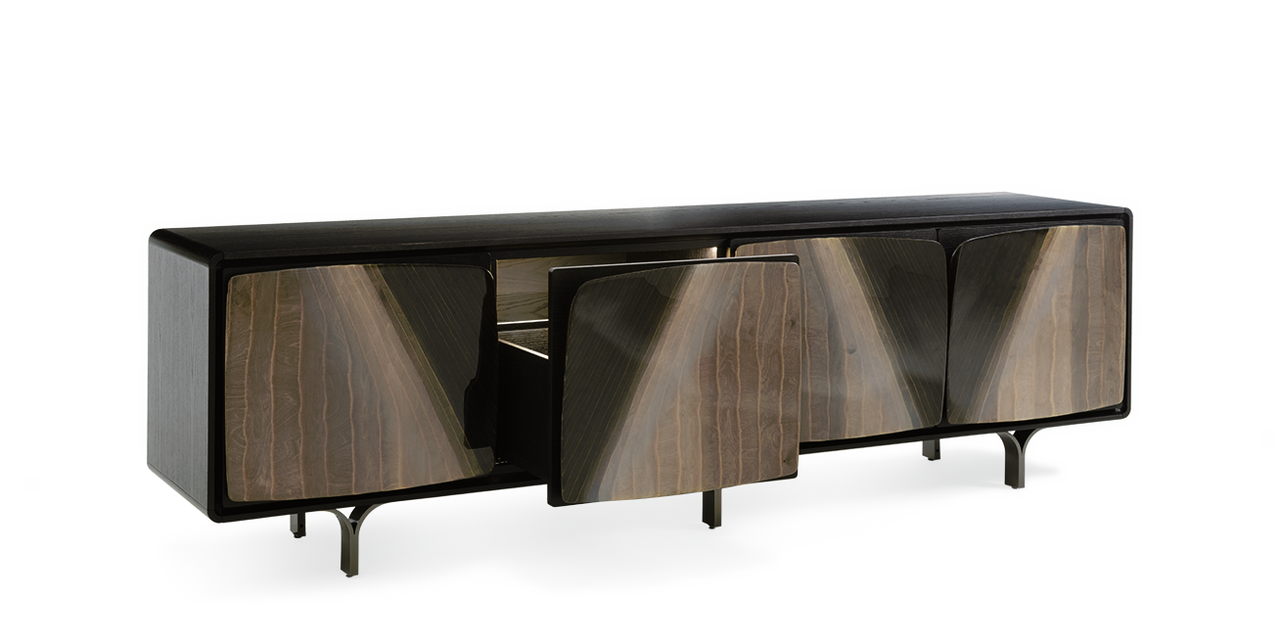 Scirocco Bookcase by Giorgetti, view 2