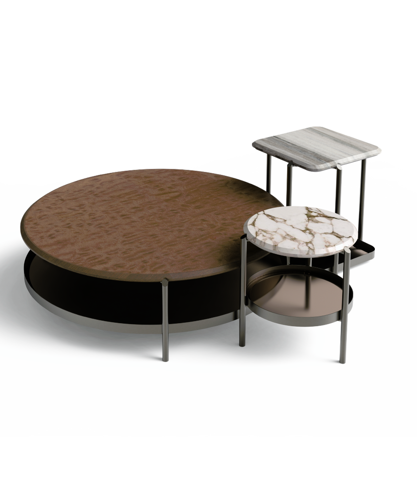 Skyline Coffee and Side Table by Giorgetti