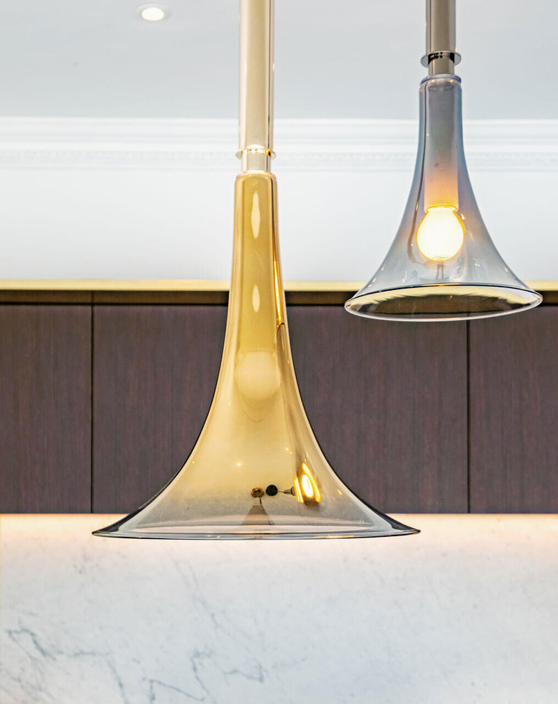 Baffo Italian Pendant Light, view 3